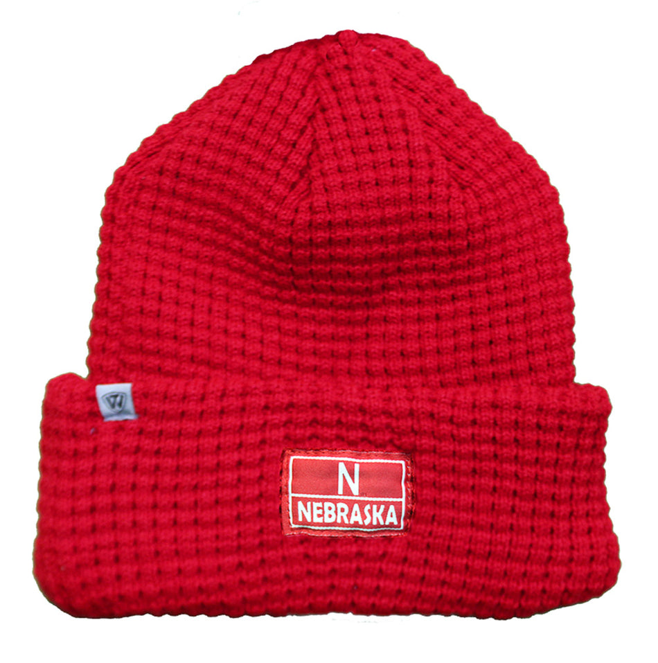 Waffles N Nebraska Cuffed Knit Hat