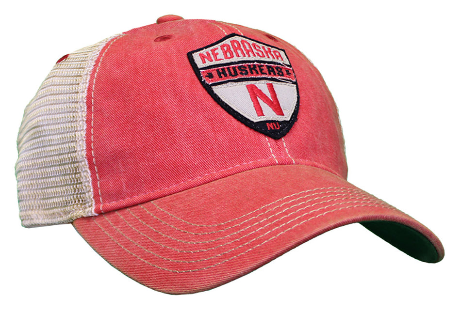 Scarlet N Cream Nebraska Huskers Old Favorite Trucker