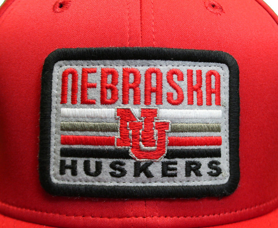 Nebraska Huskers Cool Fit Stretch Cap - Red