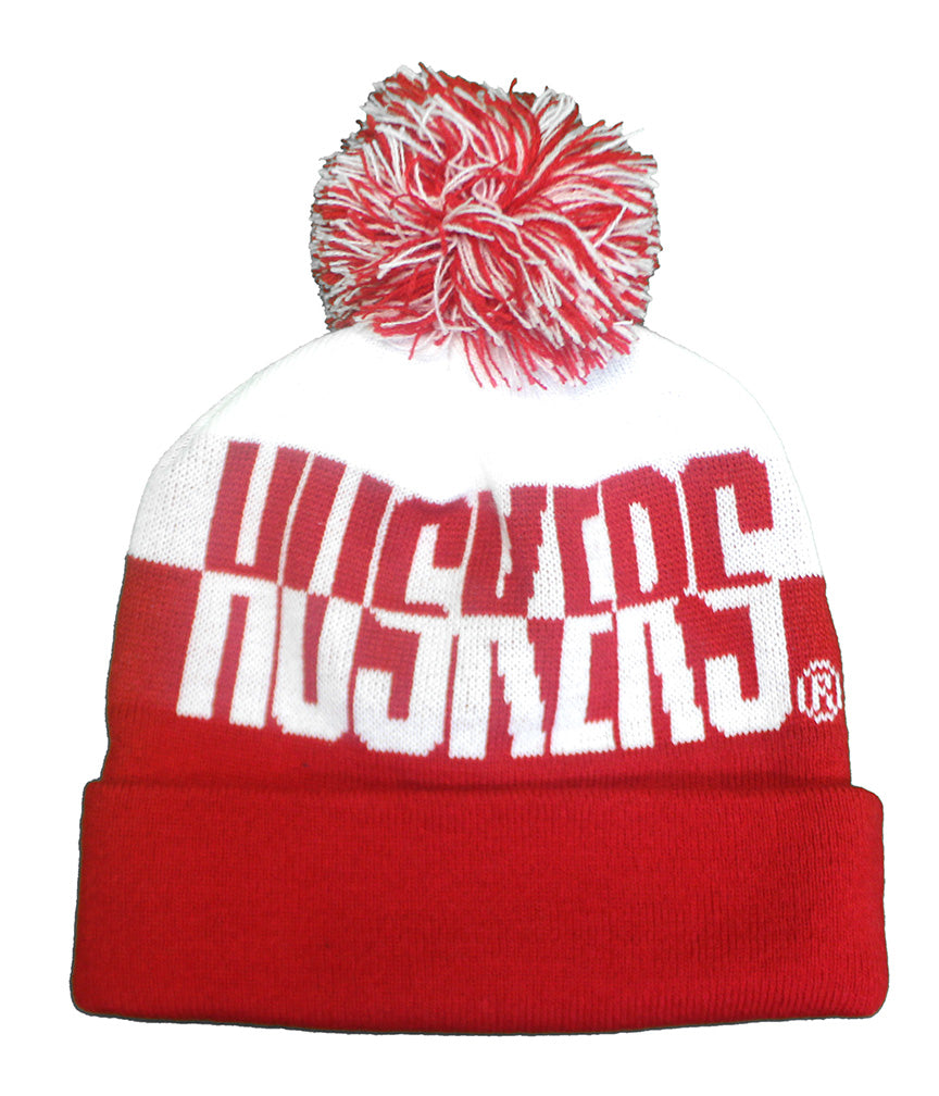 Adidas Scarlet N Cream Nebraska Huskers Knit Pom