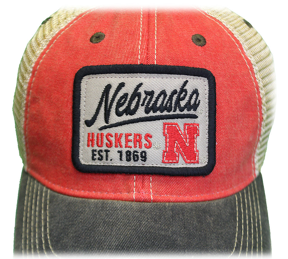 Nebraska Huskers Est. Patch Trucker