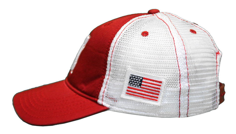 Nebraska Old Glory Mesh Back Trucker