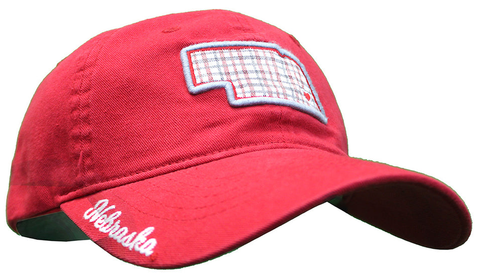 Womens Nebraska Plaid No-Place-Like-Home Hat