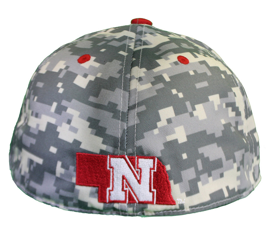Adidas Nebraska Baseball Camo Cap