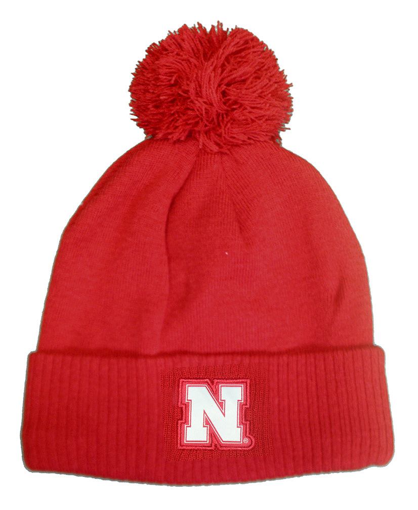 Adidas Nebraska Iron N Cuffed Knit Pom