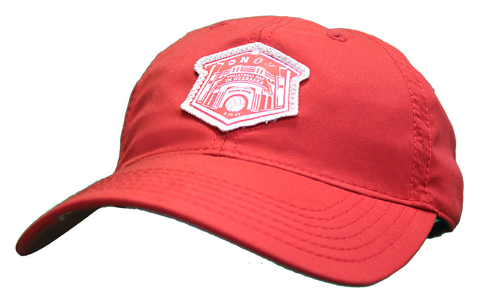 Scarlet Red Volleyball Day In Nebraska Adjustable CFA Cap