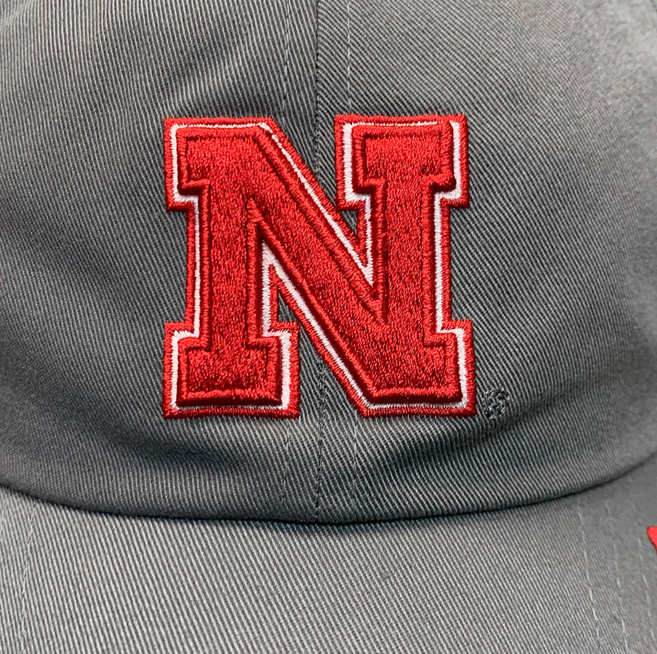 Adidas 2024 Nebraska Coaches Iron N Slouch - Grey