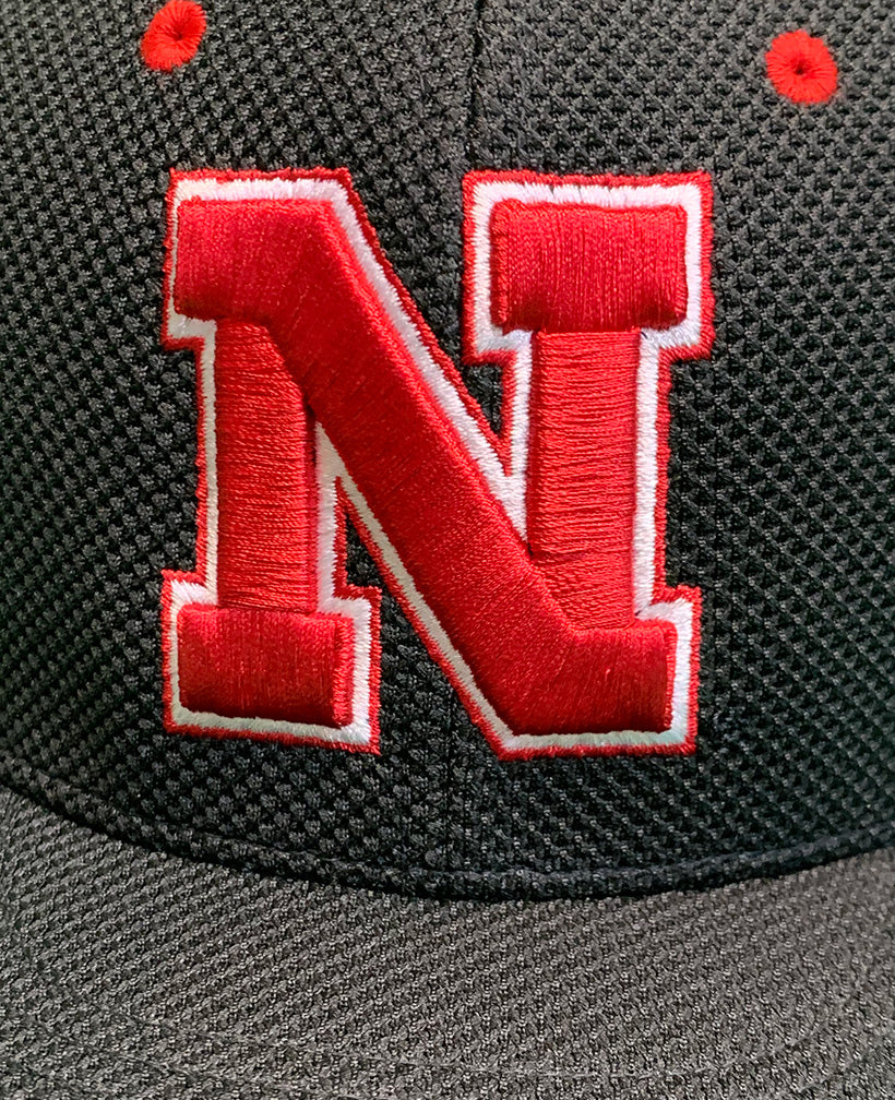 Adidas Nebraska Huskers Fitted Flat Bill Baseball Cap