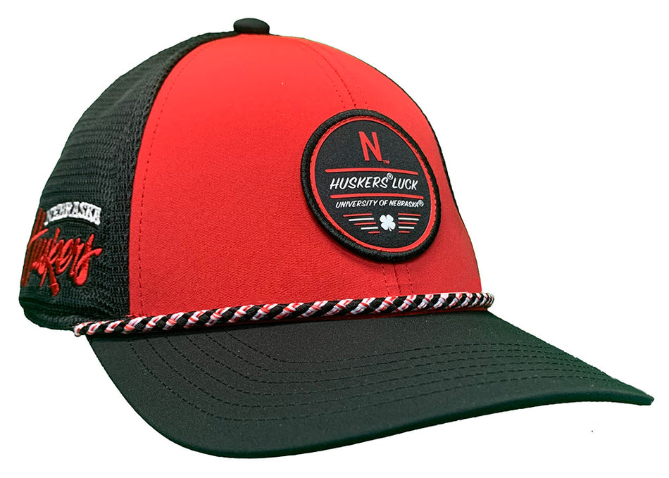Nebraska Huskers Mesh Black Clover Snap