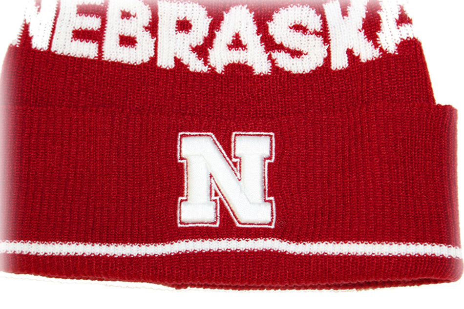 Adidas Nebraska Coaches Red Cuffed Beanie