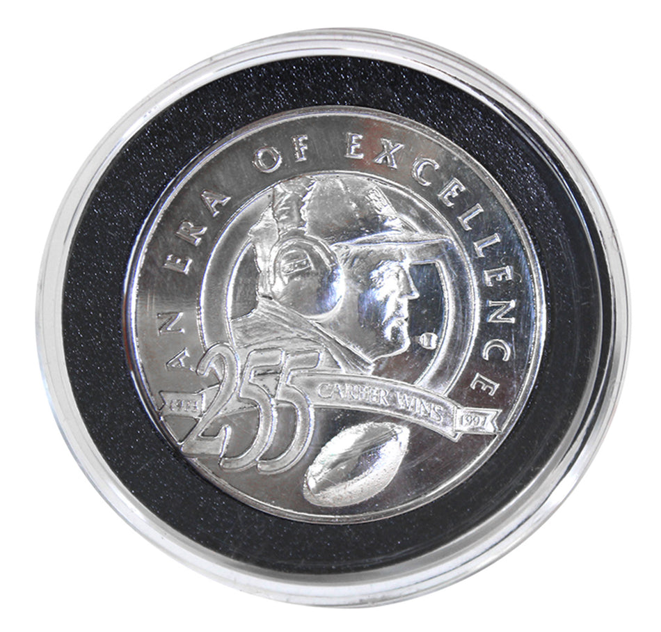 Tom Osborne 255 Career Wins Silver Plated Career Coin