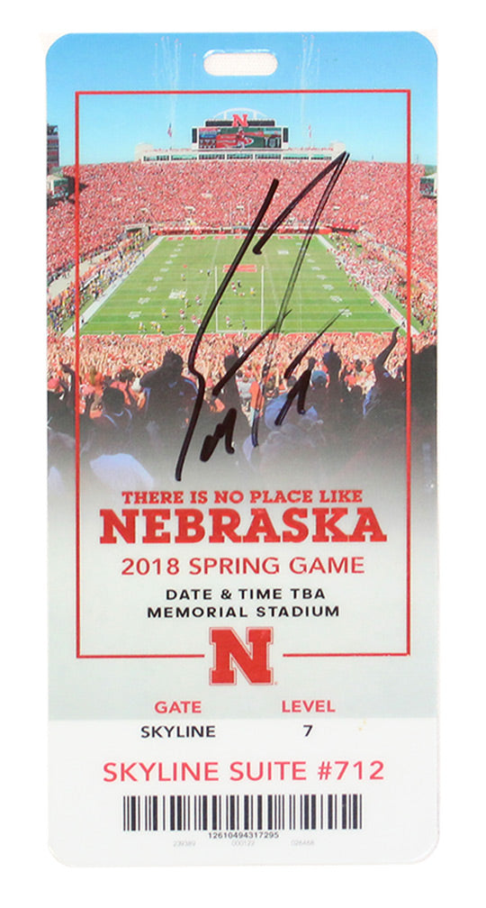 Coach Frost Autographed 2018 Spring Game Ticket