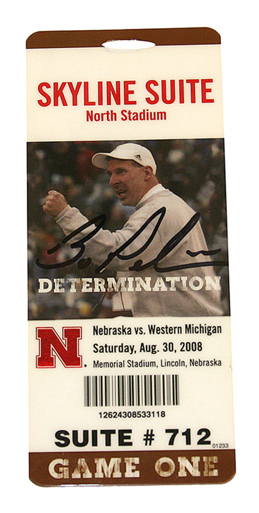 2008 Pelini Signed Western Michigan Suite Ticket