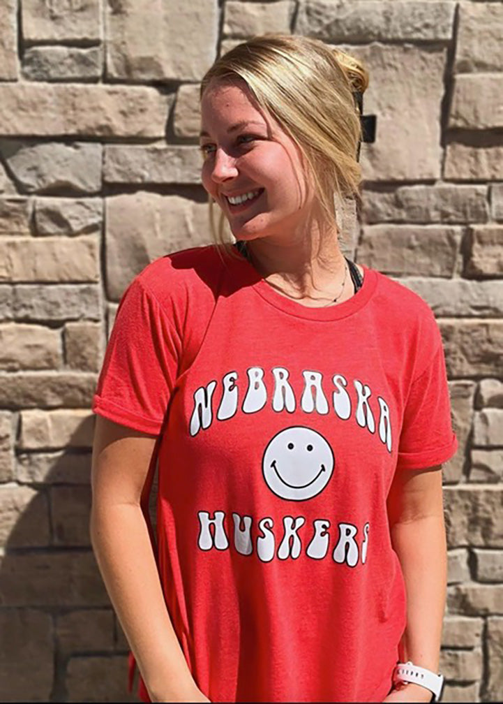 Womens Bubbly Nebraska Huskers Must-Have Chicka-D Top