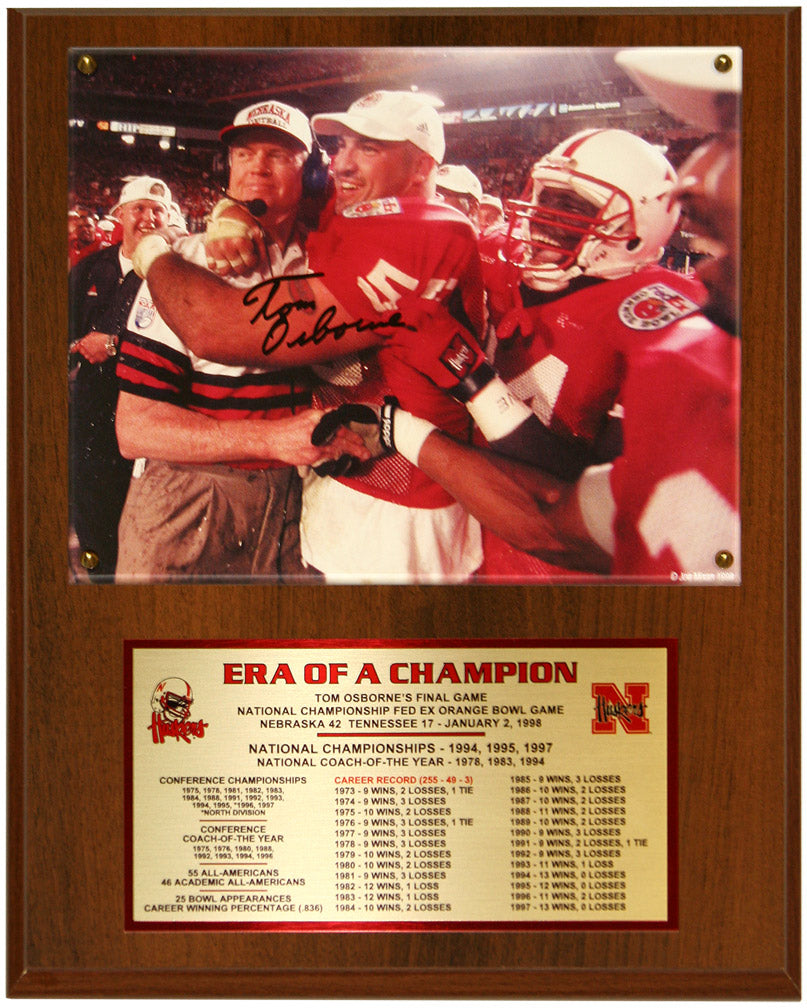 Coach Osborne Career Plaque