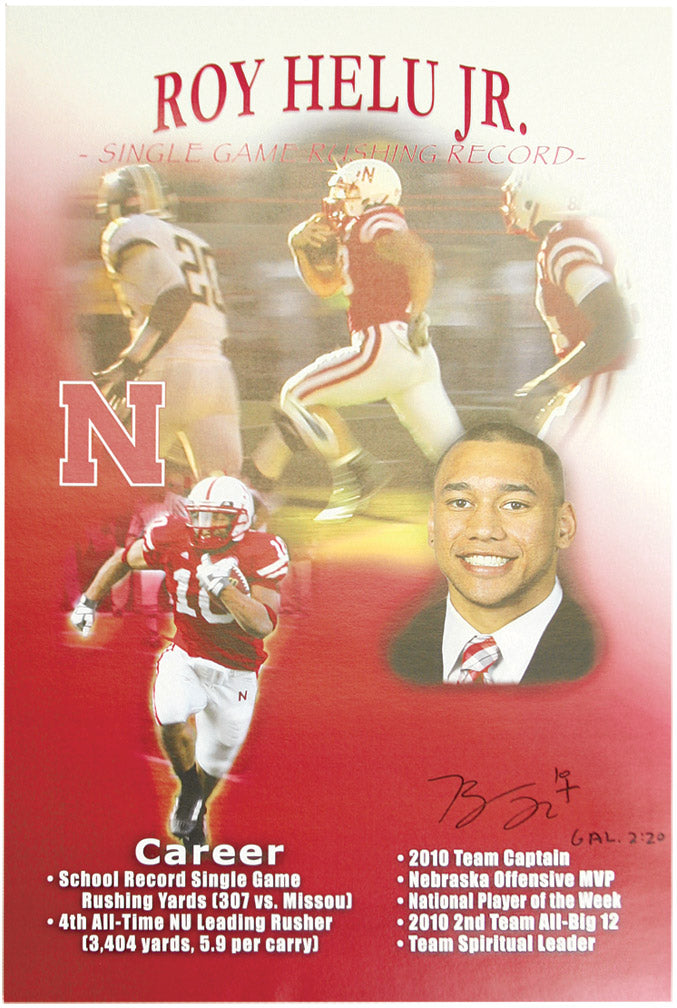 Roy Helu Autographed Poster