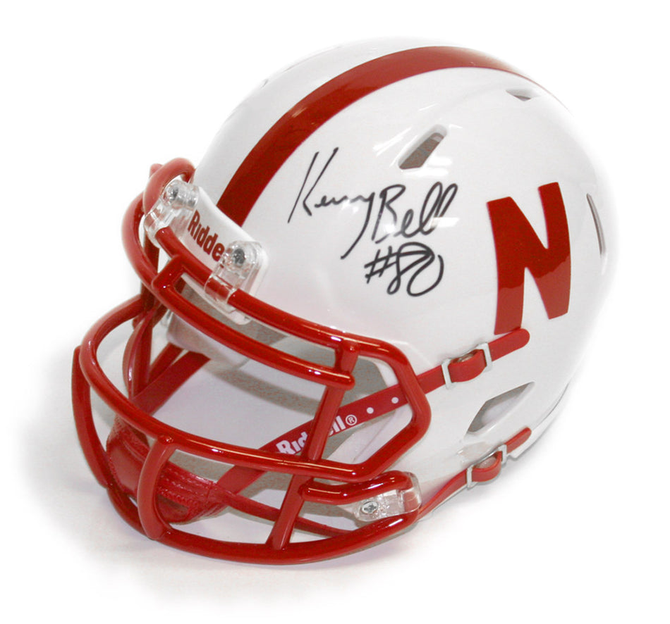 Kenny Bell Autogaphed Mini Speed Helmet