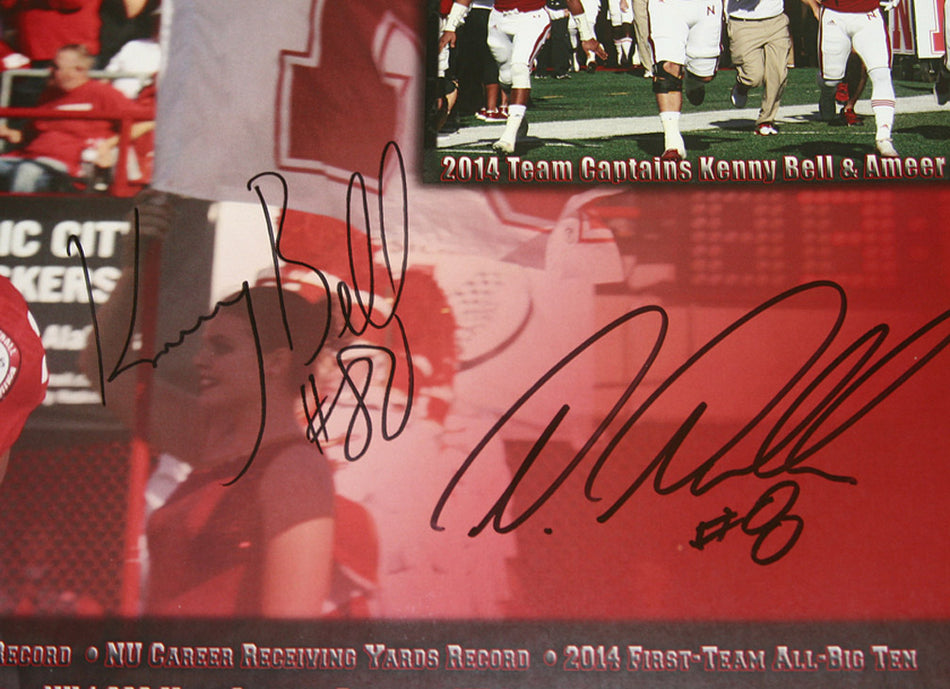 K Bell and Ameer Abdullah Autographed Print