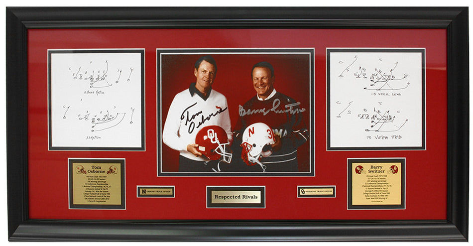 Osborne Switzer Respected Rivals Autographed Plaque