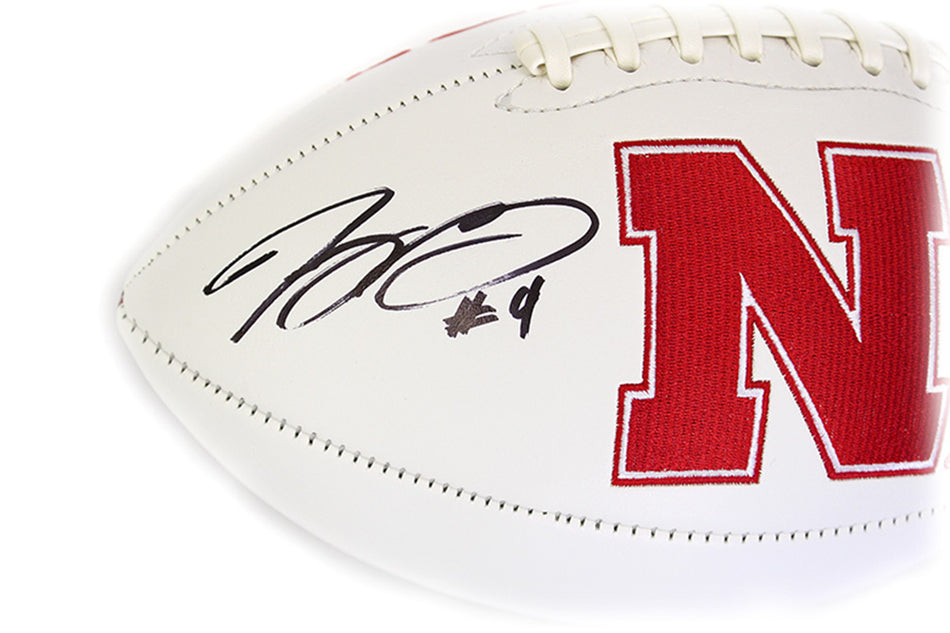 Tommy Armstrong Jr Autographed Football