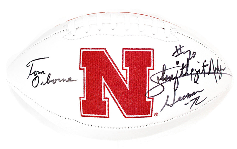 Nebraska Icons Autographed Football