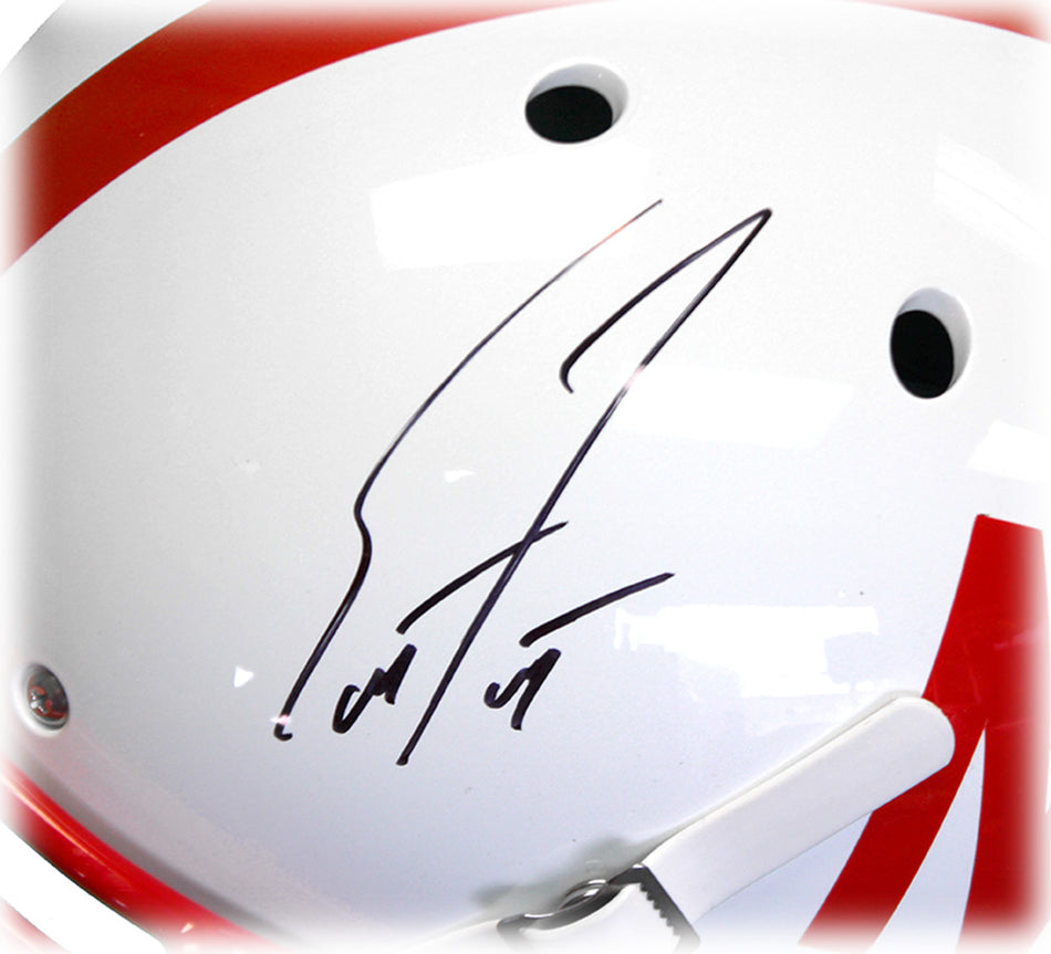Coach Frost Autographed Authentic Nebraska Helmet