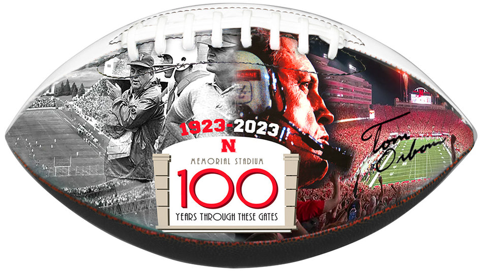 Memorial Stadium 100th Year Osborne Autographed Limited Edition Football