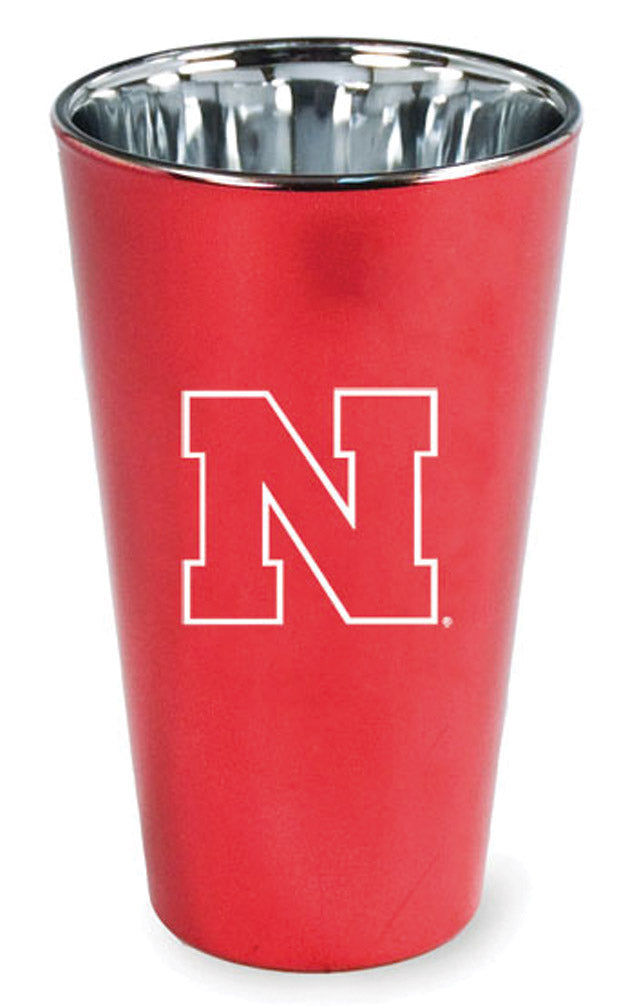Red Shiny Pint Glass