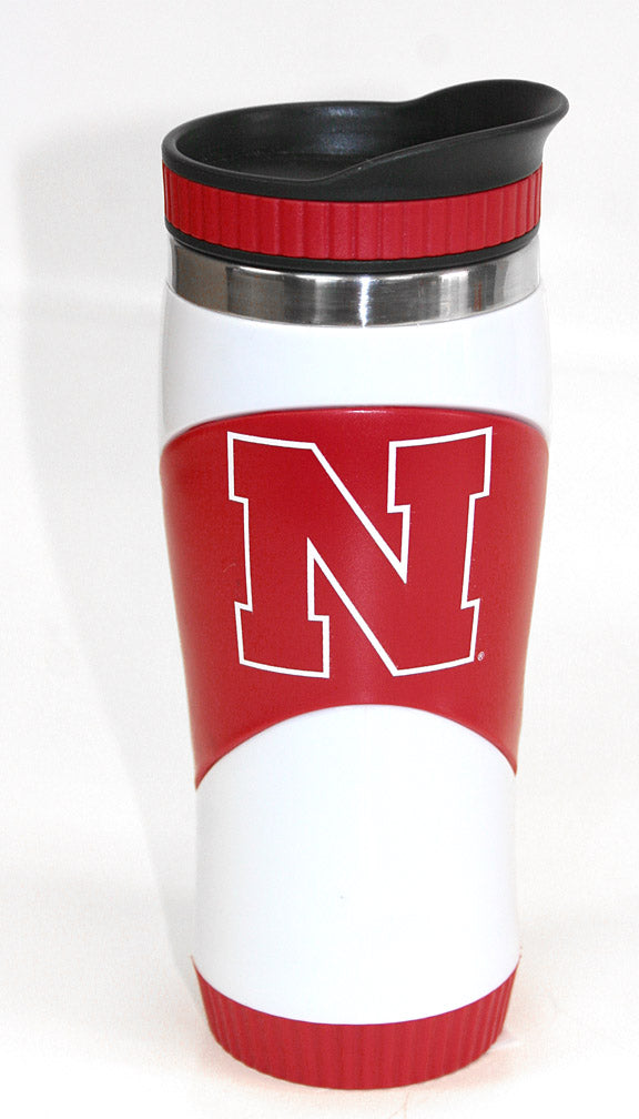 White/Red travel Iron N tumbler
