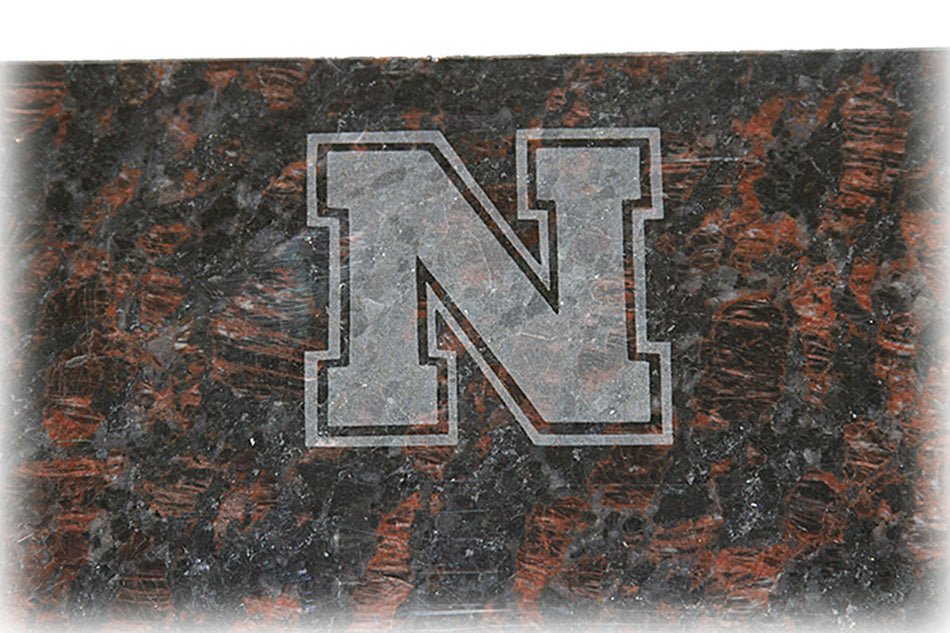 Red Granite Engraved Iron N Cutting Board