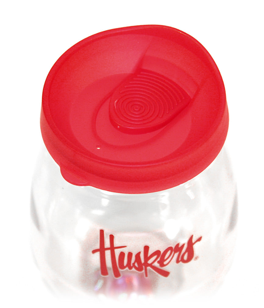 Nebraska Tailgater Wine Glass N Lid