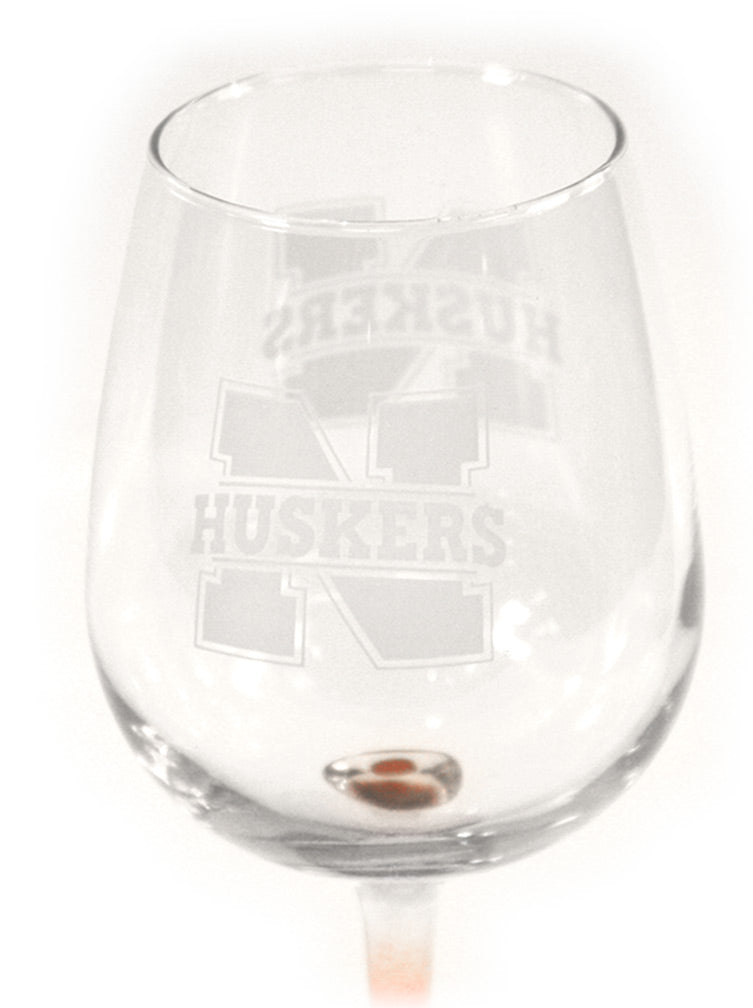 Nebraska Red Stem 12 Oz Wine Glass