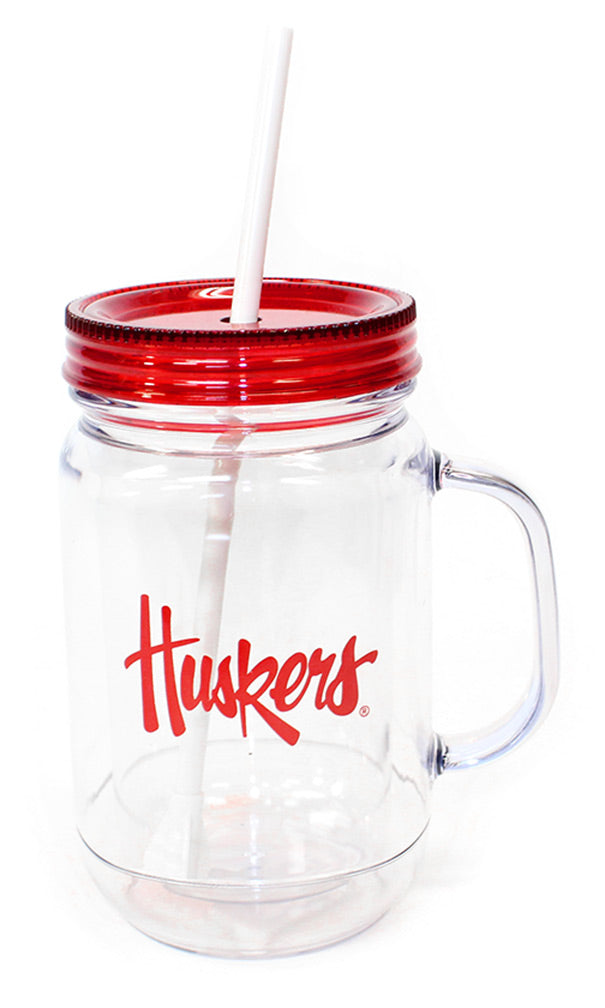 Big Huskers Mug Tumbler w Straw