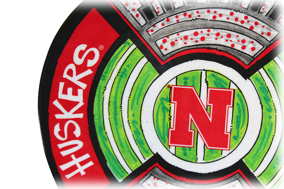 Nebraska Huskers Stadium Platter