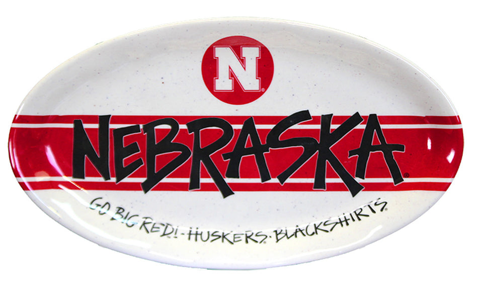 Nebraska Striped Gameday Platter