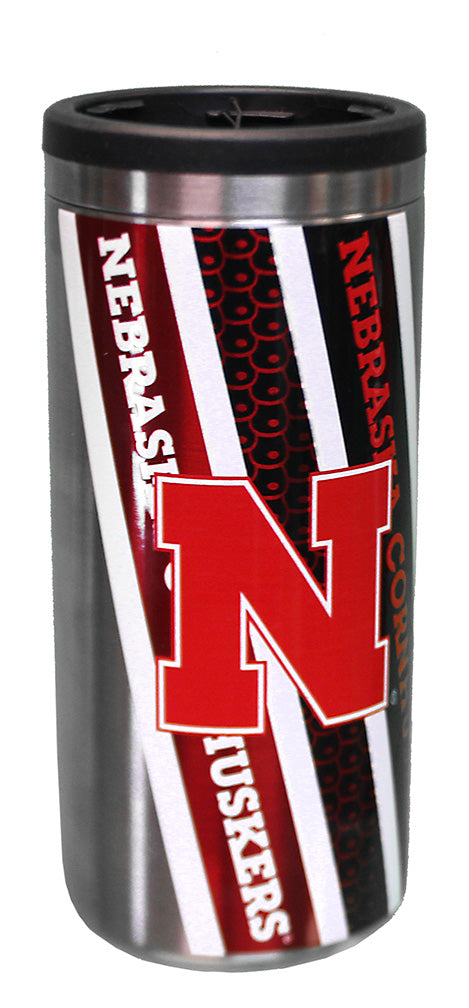 Nebraska Skinny Can Tailgater Koozie