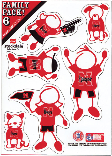Husker Family Magnet Set