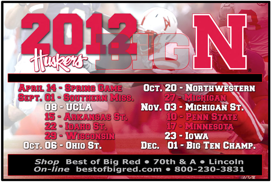 2012 SCHEDULE MAGNET