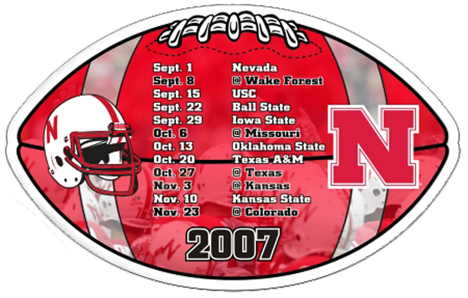 07 Football Schedule Magnet