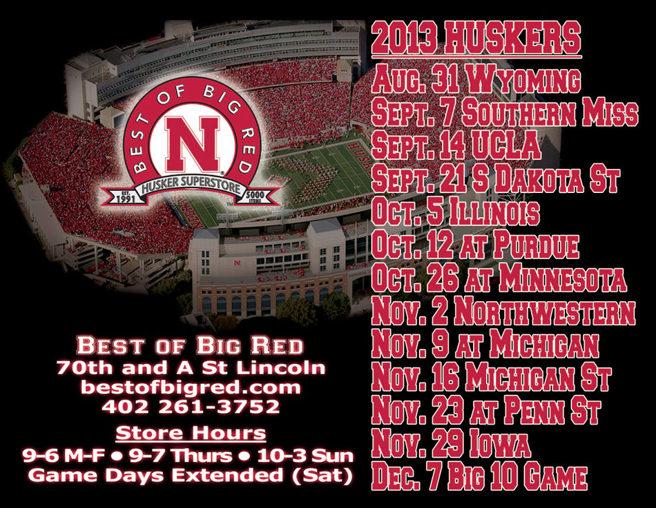 2013 Schedule Magnet