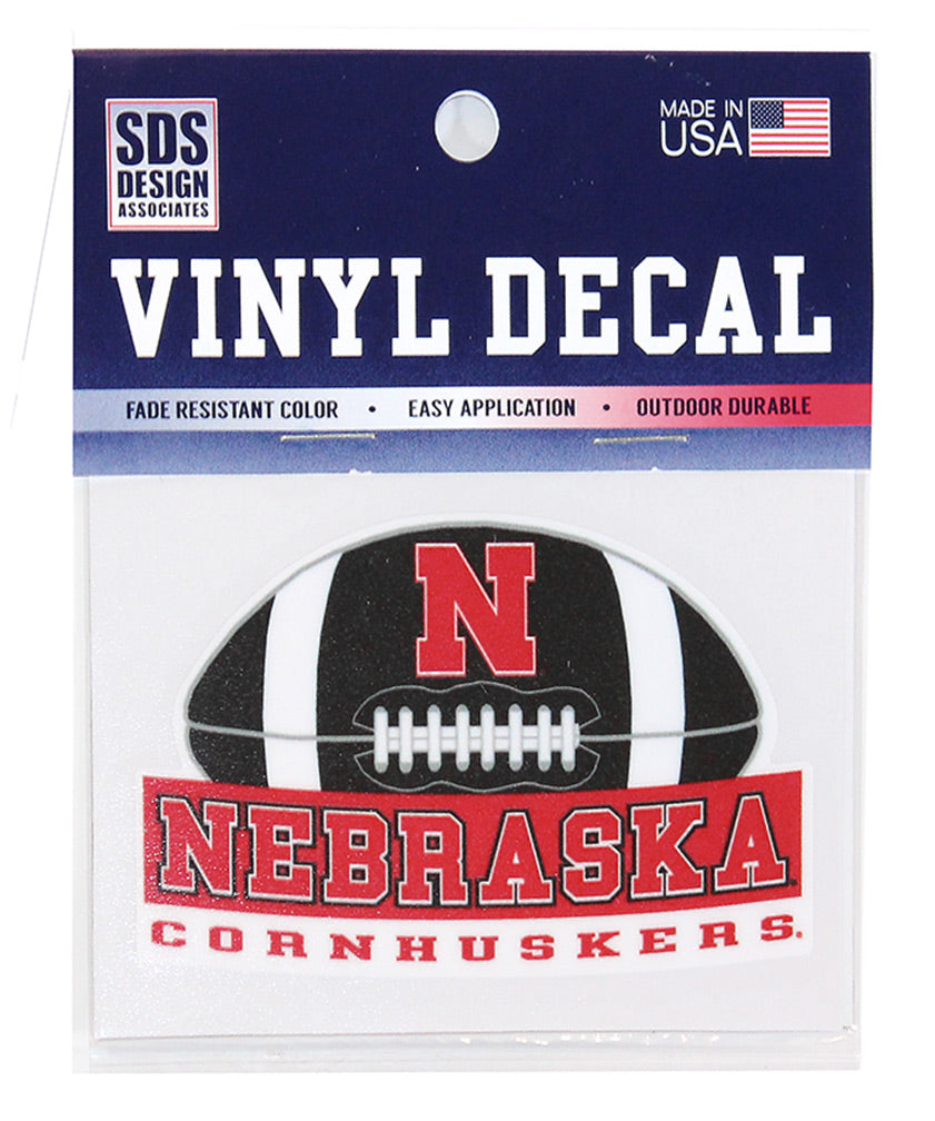 Cornhusker Football 3 Inch Decal