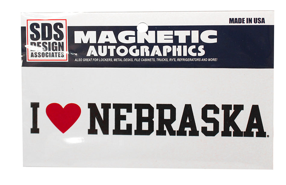 I Love Nebraska Mini Magnet
