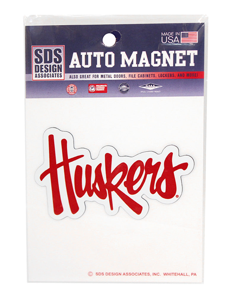 Huskers Script Magnet