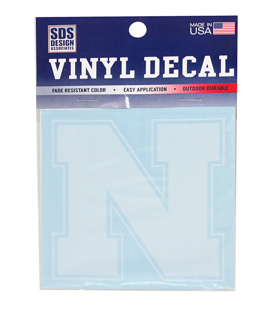 White Iron N Logo Decal