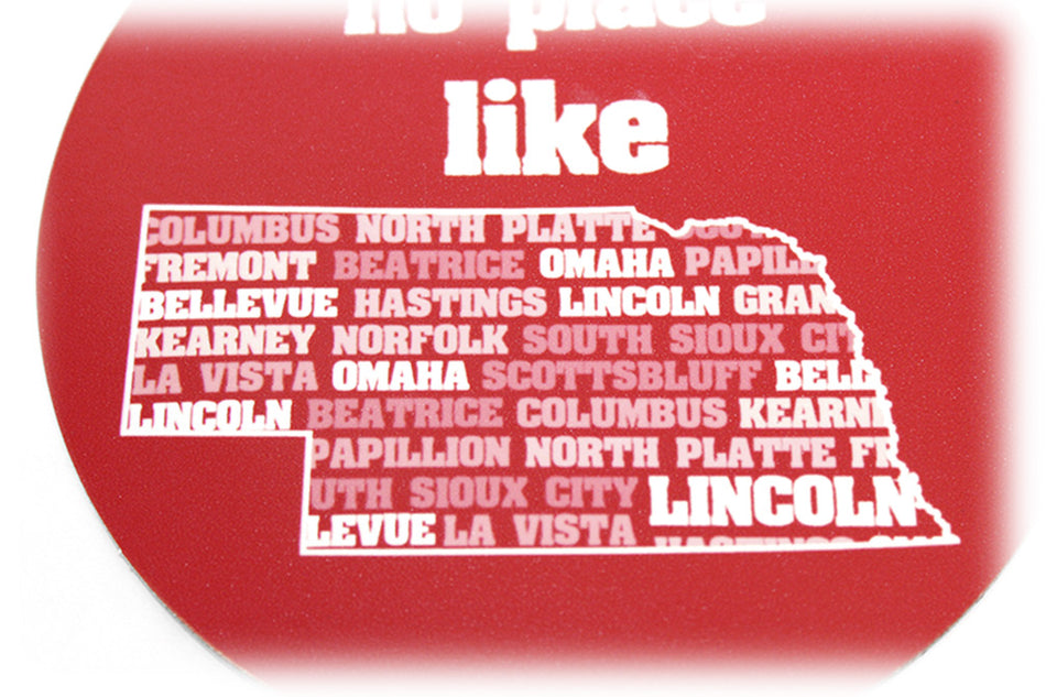 Nebraska State Repeat Circle Magnet