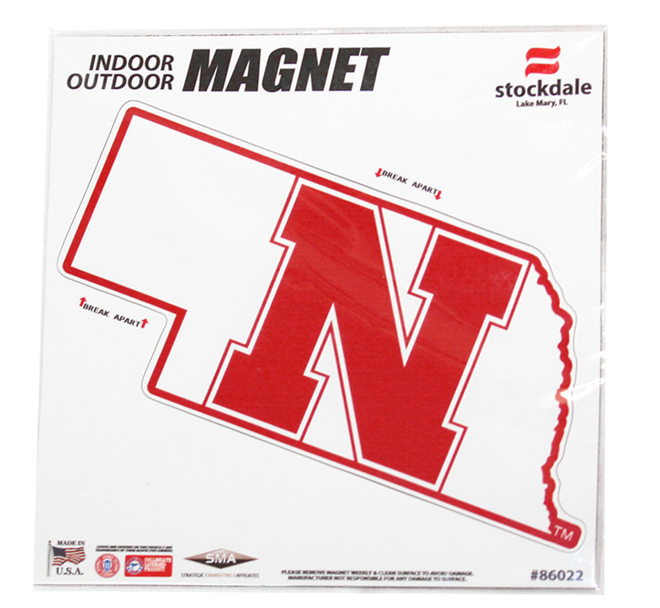 Nebraska State Outline N Magnet