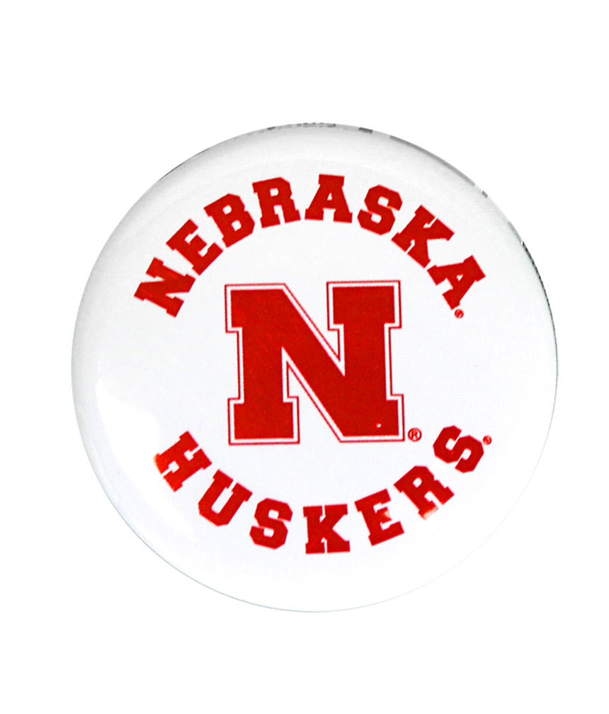 Nebraska Huskers Button Magnet
