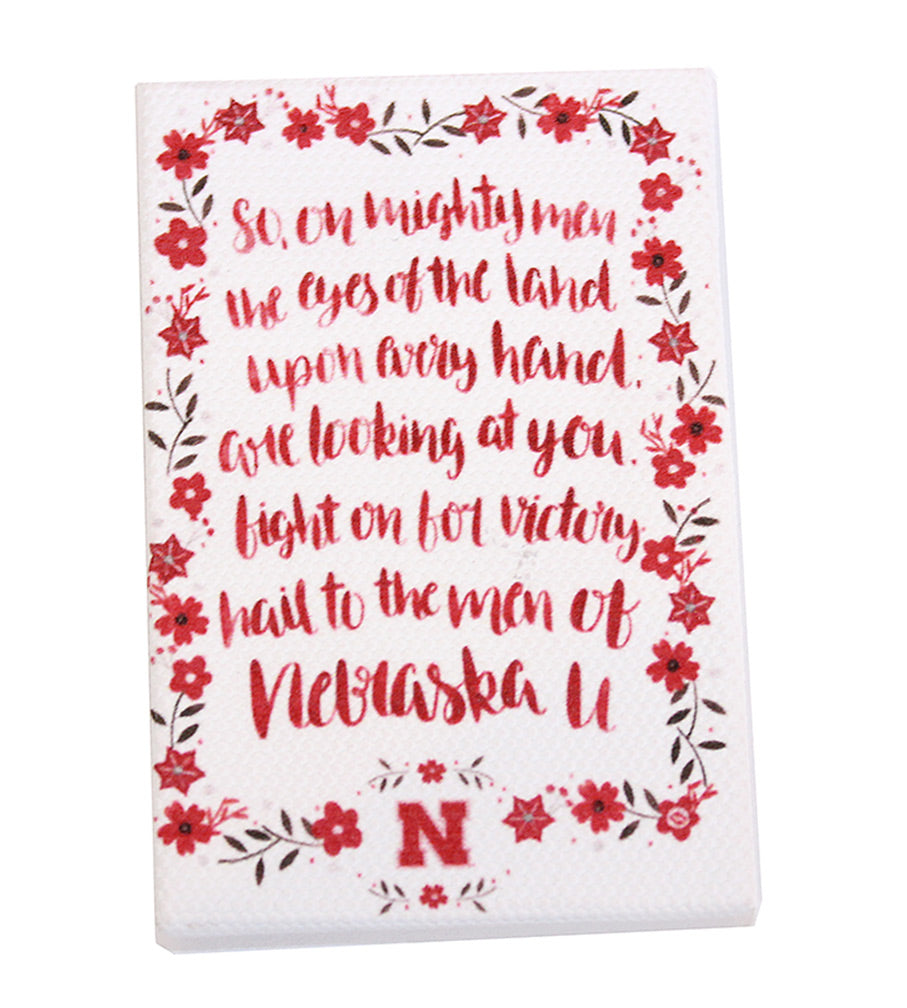 Husker Fight Song Fridge Magnet