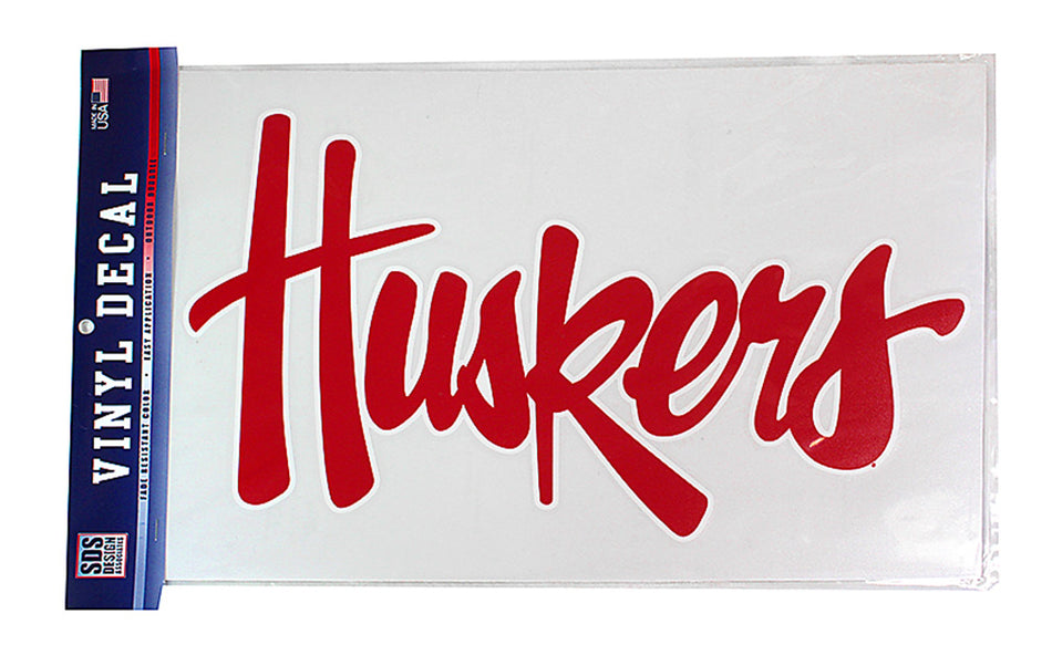 Big Huskers Script Decal