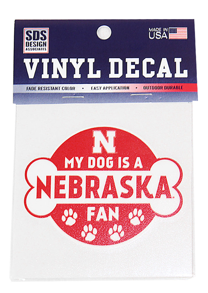 Doggy Nebraska Fan Decal